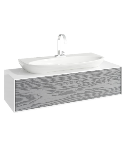 Тумба с умывальником AQWELLA Genesis 120 Миллениум серый GEN0112MG